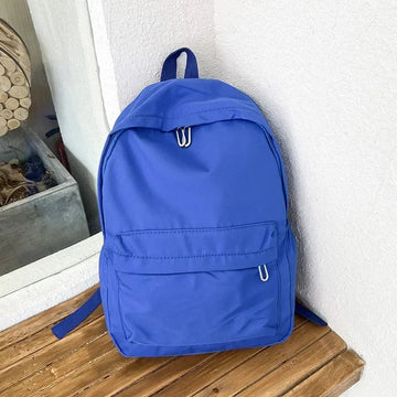 Xajzpa High Quality New Waterproof Nylon Women Backpack Female Travel Bag Backpacks Schoolbag for Teenage Girls Solid Color Bookbag